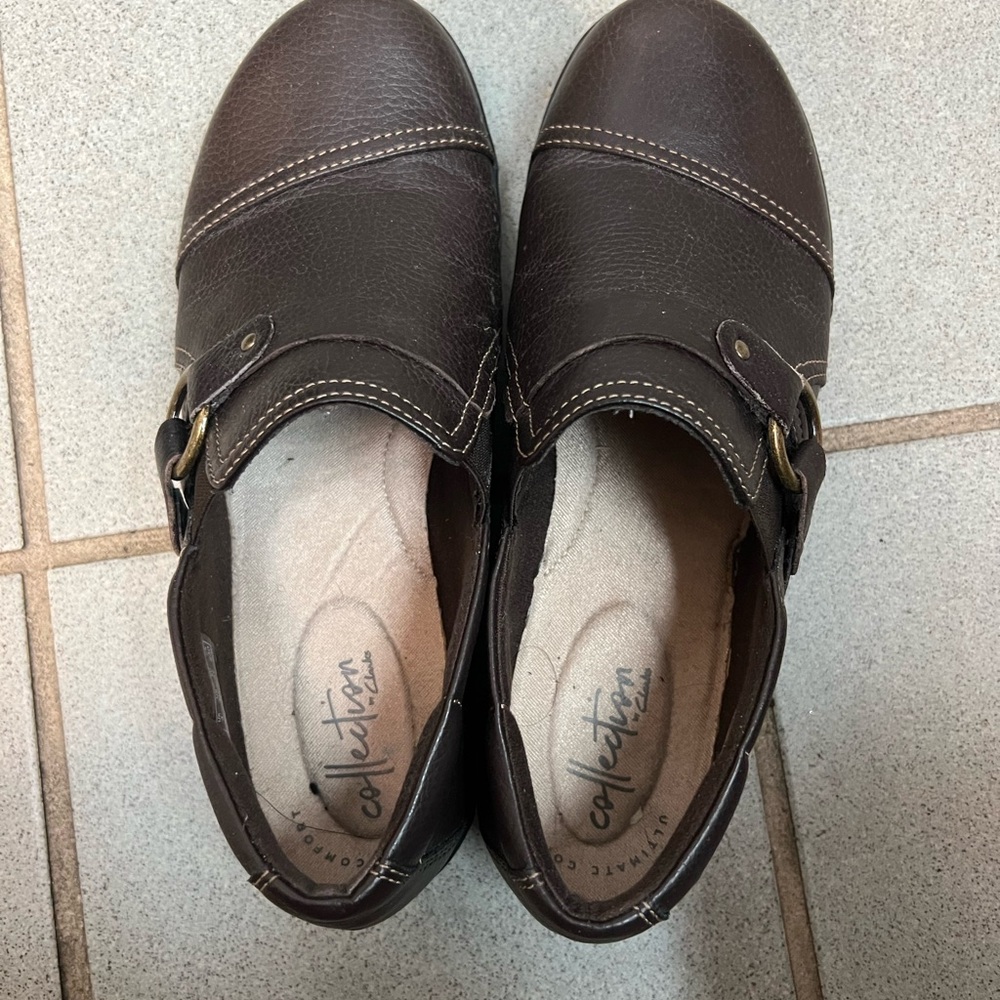 Clarks Womens Ashland Effie loafer mules